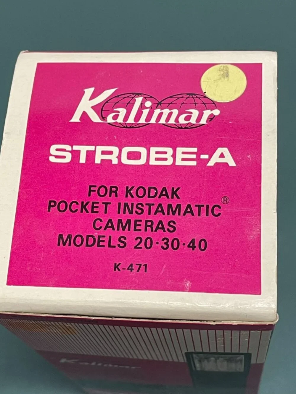 Vintage Kalimar Strobe-A K-471 Flash Kodak Pocket Instamatic 20 30 40 NIB NOS